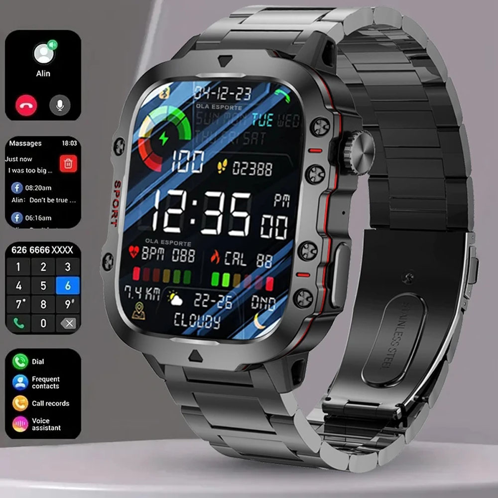 Phase Esports & Gaming Festival - 2025 Nieuwe Militaire Slimme Horloge Mannen