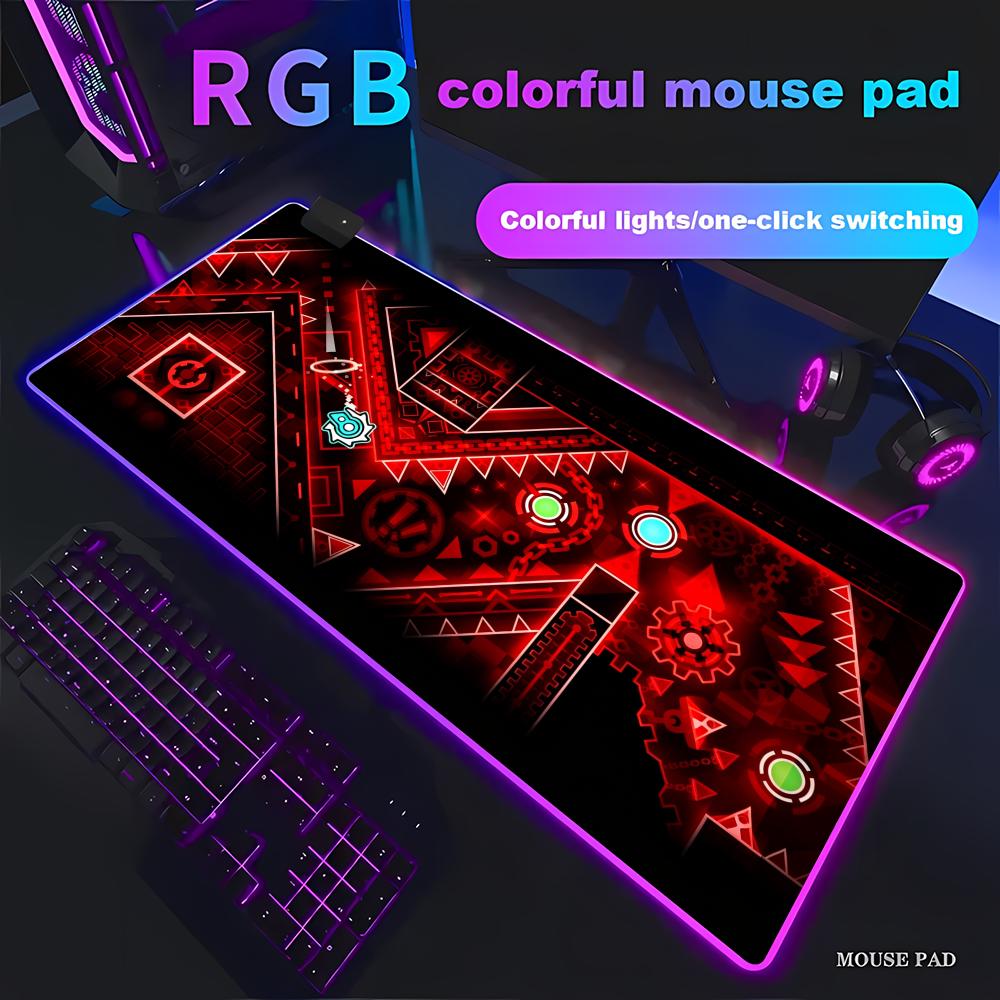Esports Gaming Cabinet - RGB E-sports Cool Muismat Geometry Dash