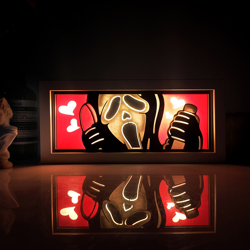Esports Gaming Controller - Horror Film Serie Papier Gesneden Schaduwdoos