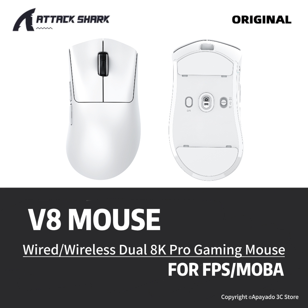 Esports Gaming Mouse Wireless - ATTACK SHARK V8 Esports Gaming Muis