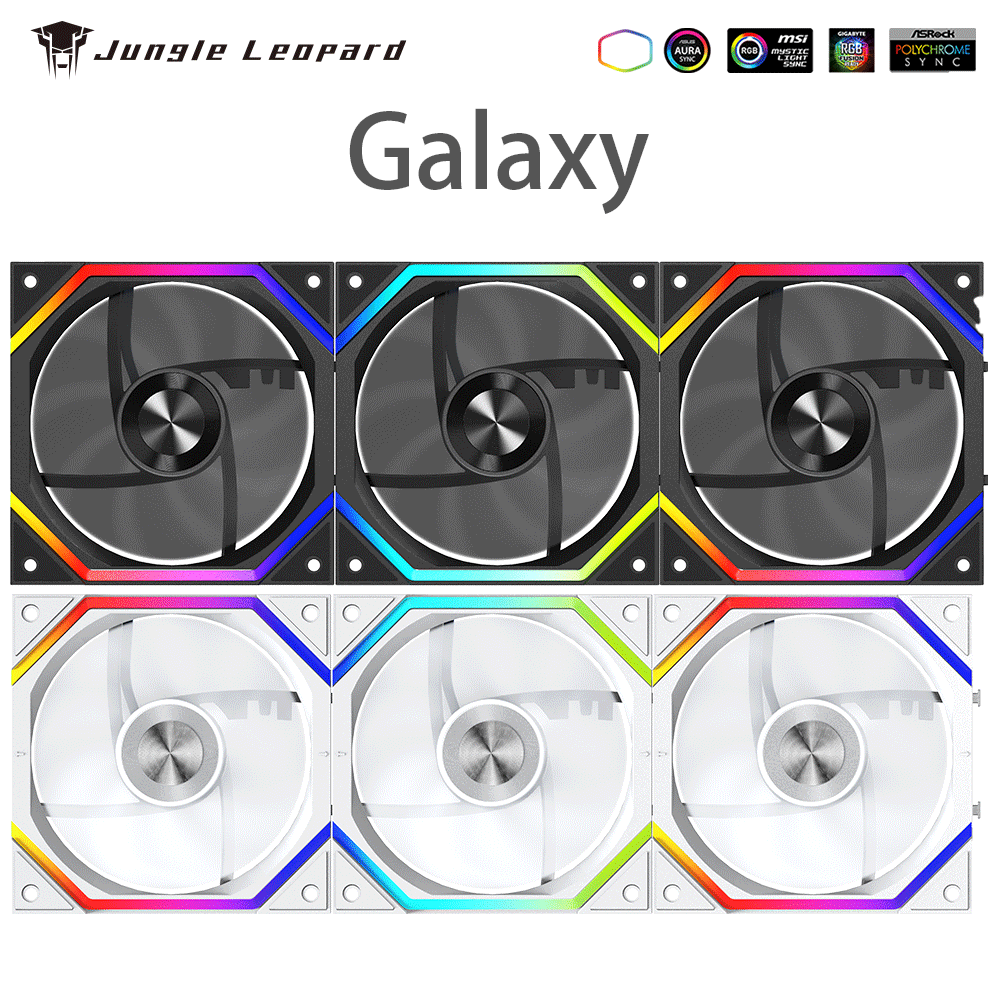 Esports Gaming Fan - Jungle Leopard Galaxy Prism XH vloeiende