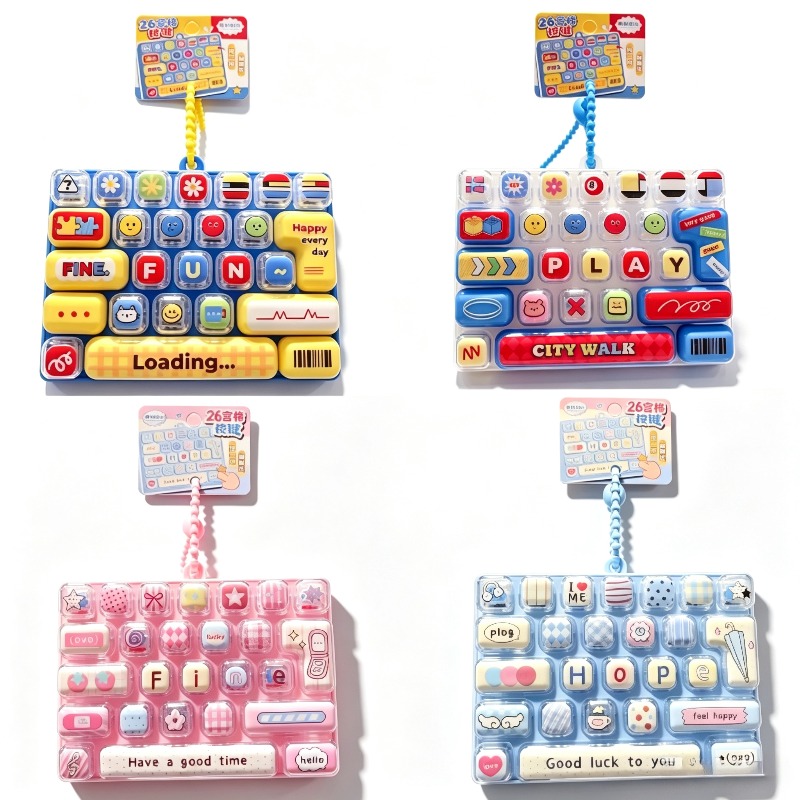 Keyboard Tenkeyless - Trendy schattig ontspannings-speeltje met 26 toetsen,