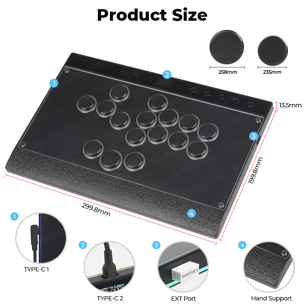 Haute42-COSMOX C16 Leverloze C - Esports Gaming Controller recensie en prijs