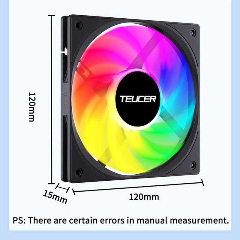 Teucer 120 mm PC-behuizingsven - Esports Gaming Fan recensie en prijs