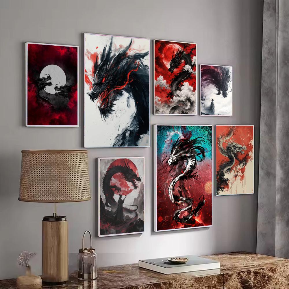 Black Dragon Poster Waterdicht - Esports Gaming Lounge recensie en prijs