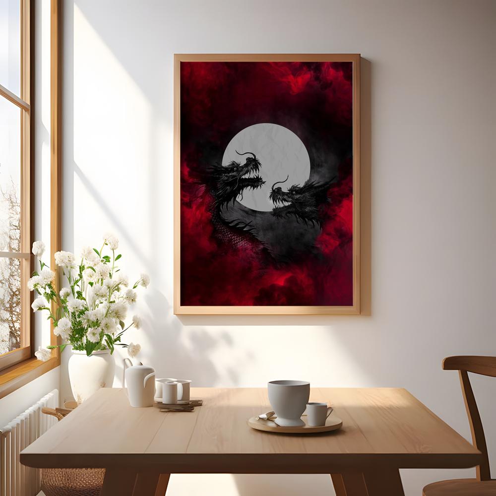 Black Dragon Poster Waterdicht - Esports Gaming Lounge recensie en prijs