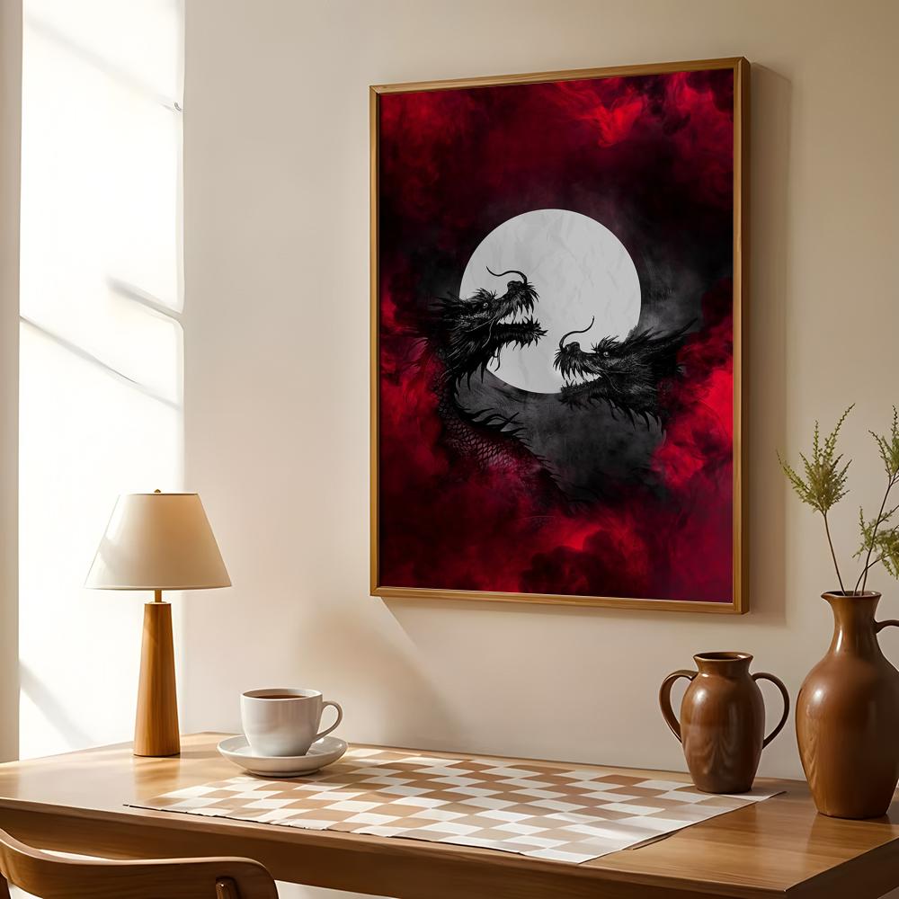 Black Dragon Poster Waterdicht - Esports Gaming Lounge recensie en prijs