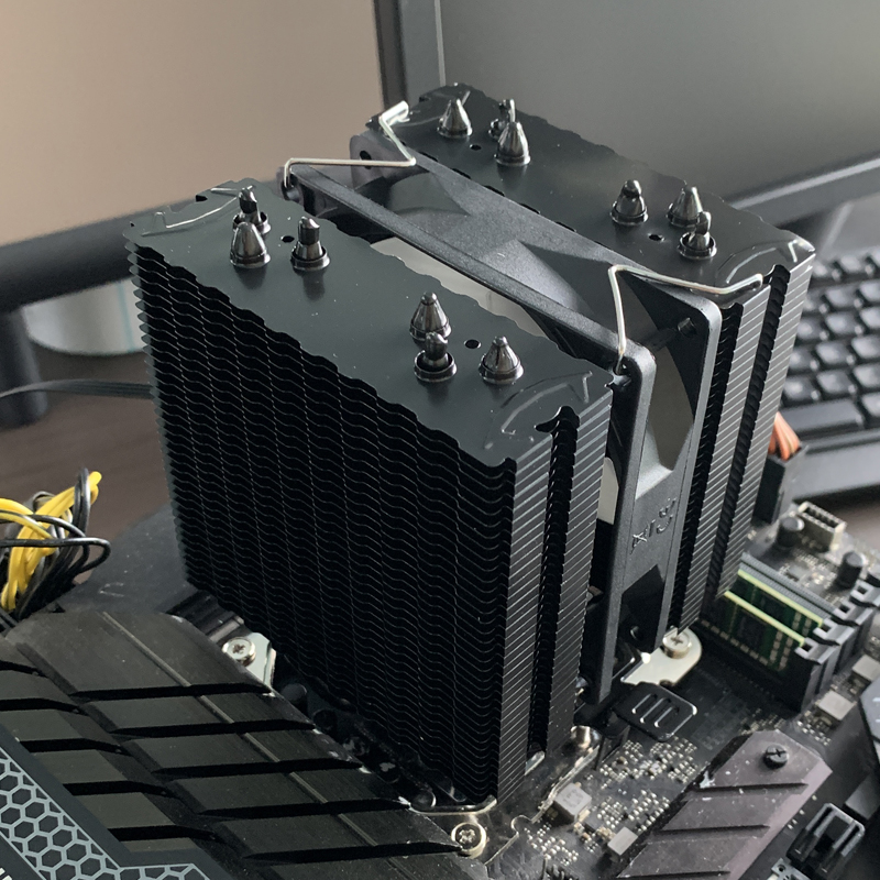 6 warmtepijpen CPU-luchtkoeler - Esports Gaming Fan recensie en prijs