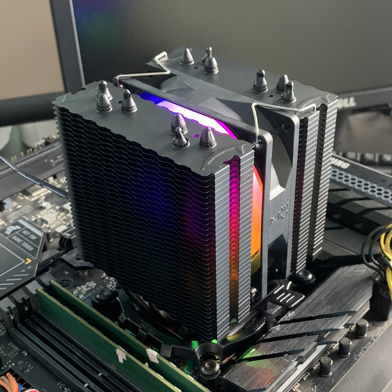6 warmtepijpen CPU-luchtkoeler - Esports Gaming Fan recensie en prijs